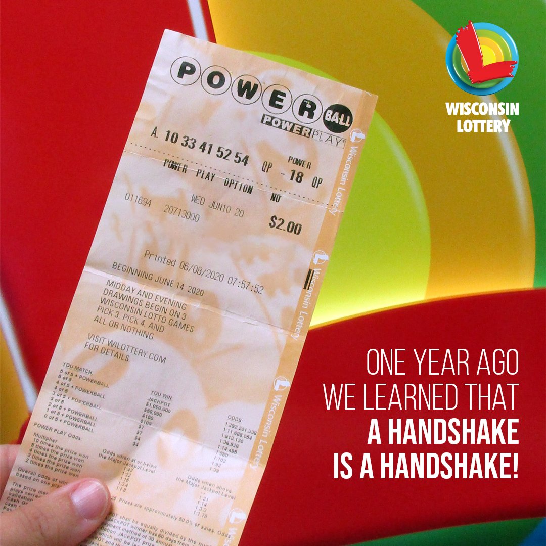 One year ago, we learned a handshake is a handshake!

#WINsconsin Powerball Pals shook hands and swore if either of them ever won, they would split the winnings…no matter who bought the ticket!

They split a $22 Million #Powerball Jackpot!
Congrats again

https://t.co/3jnuLPCCxJ https://t.co/rLRISPVjCj