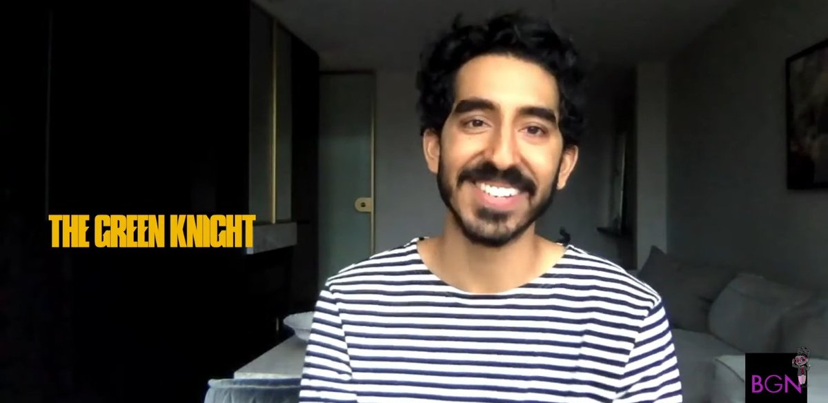 archivepatel's tweet photo. Dev in the new interview about The Green Knight (7/20/21). https://t.co/i88lg6lQ1t
