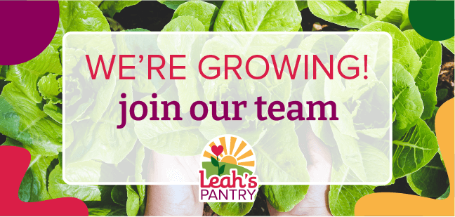 We are currently looking to fill the following openings

- School Garden Education &amp; Maintenance Coordinator (San Diego)
- Leah’s Pantry Training Specialist (California)

Visit our careers page to learn more and apply! https://www.leahspantry.

leahspantry.org/leahs-pantry-t…