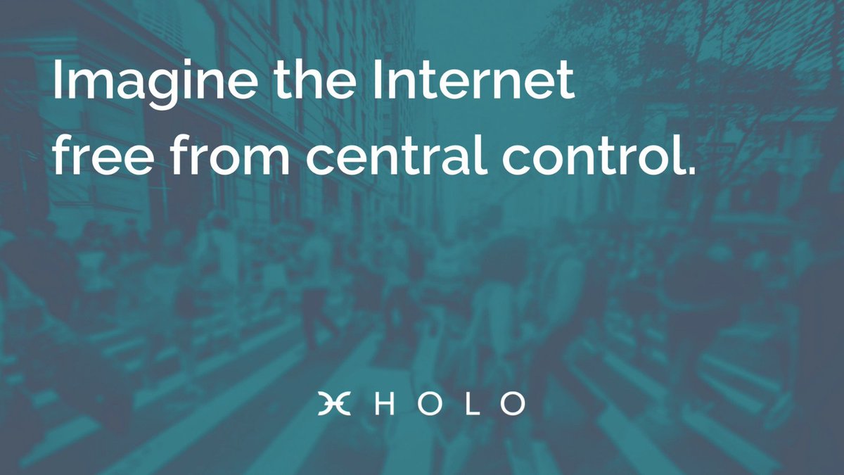 Imagine a new Internet: One that doesn't impose or exploit but emopowers; where we can support –– who and what –– matters most to us. 

Watch Holo's new intro video now: youtube.com/watch?v=TPVo0p…

#Holo #HoloPort