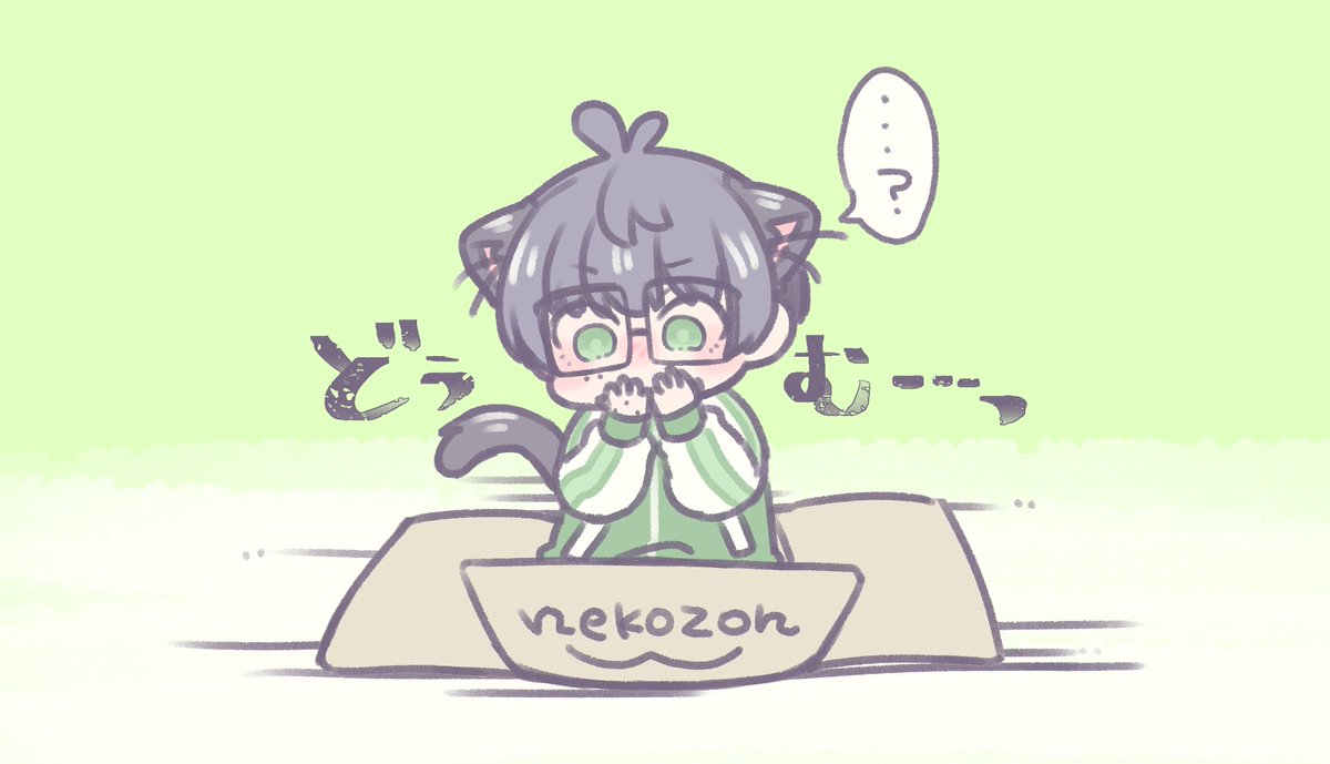 小さな箱に収まろうとして破壊したけど理解できないねこて📦💥 