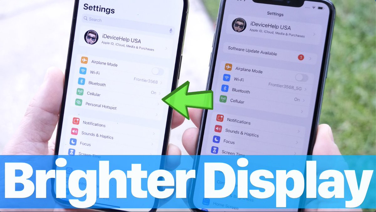 iDeviceHelpus's tweet image. How to Make Your iPhone Display BRIGHTER! youtu.be/hKzkVRkw3Ew #ios