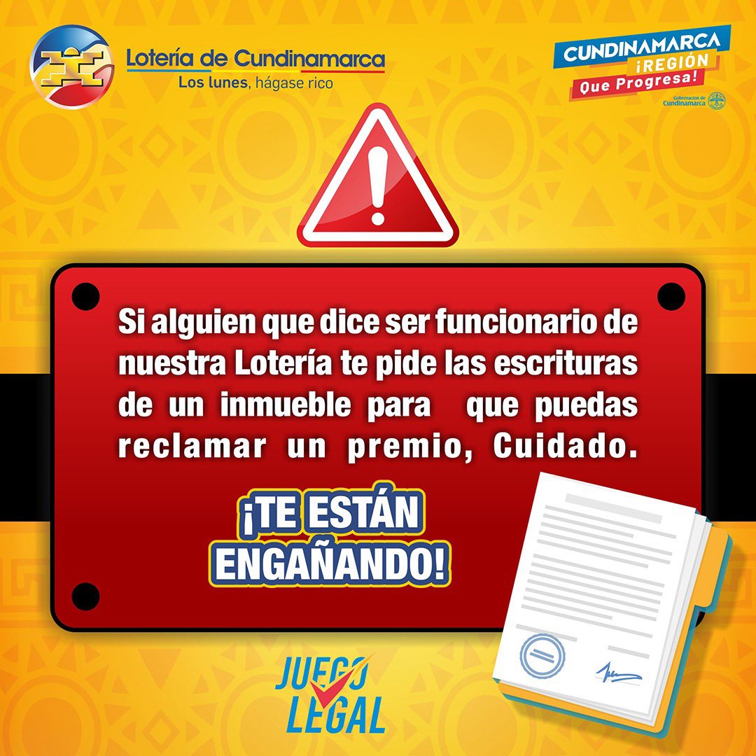 Loteria De Cundinamarca Lotcundi Twitter