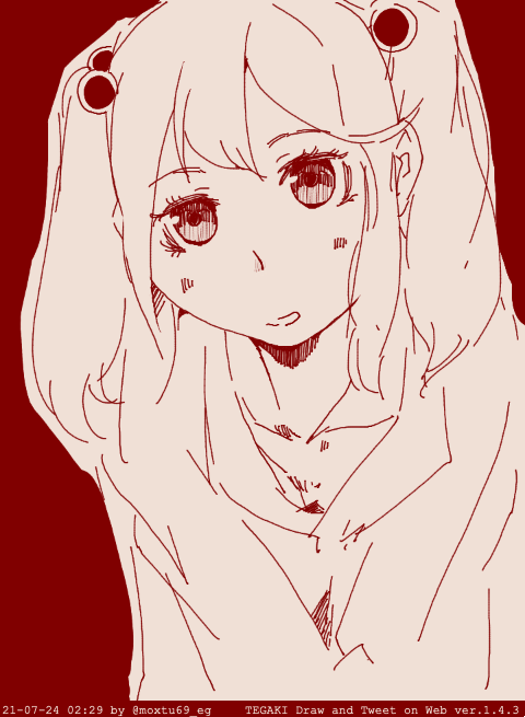 見つめないで 哀しい方を #tegaki_dt 