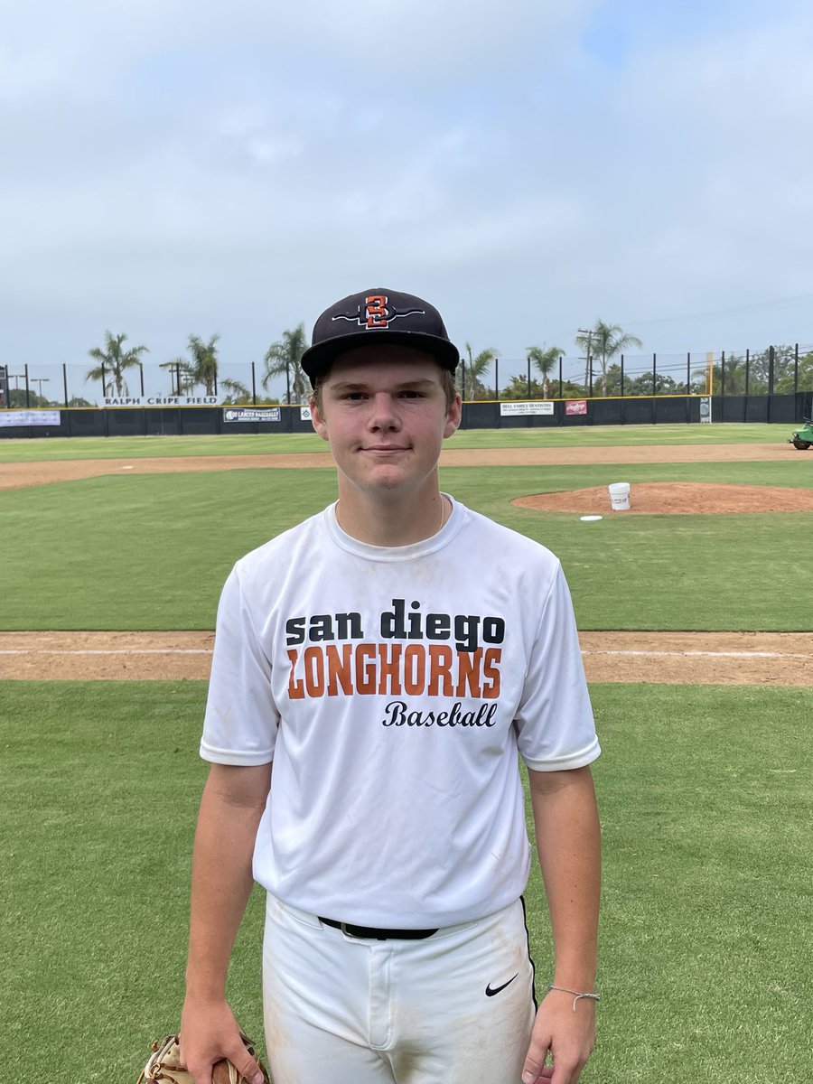 FiveToolCA's tweet photo. F: @SD_Longhorns 2023 10, Slammers Kennebrew 6
PoG: Jacob Gniady 3-5, 2B, RBI
Notable: Eirevan Saper 3-3, 2 RBI, R, BB https://t.co/ZSDhj3m1rQ