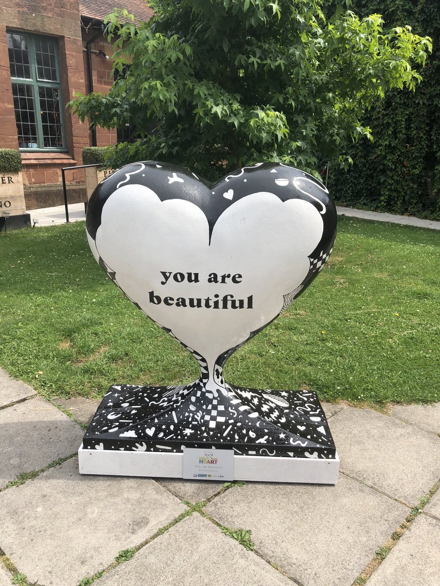 Colourful hearts have popped up around Taunton!