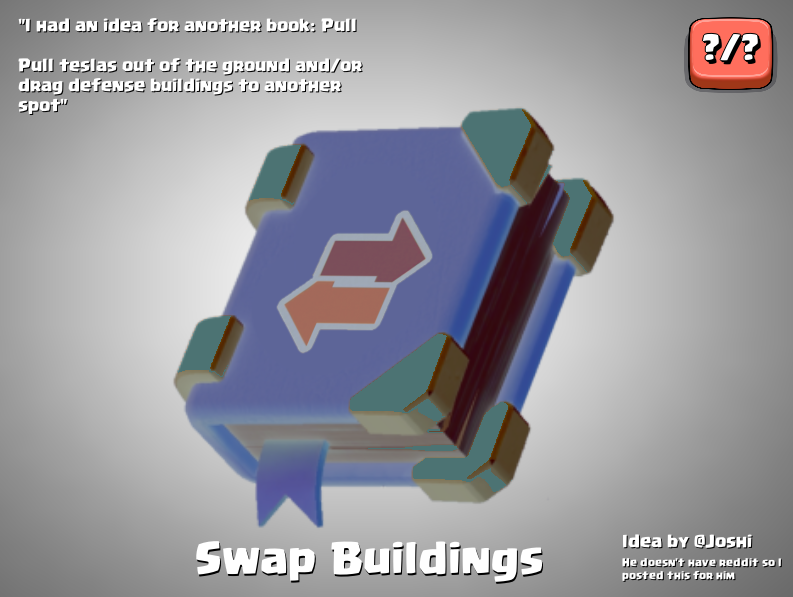 ClashQuest's tweet photo. We love listening to fan ideas. Redditor u/GabrielKq shared with us a ‘Swap Buildings’ Tactic and the Clash Quest team is paying attention to it. Do you think it would work or way too broken? Check it out the link and let us know in the comments! https://t.co/8Wa1wBrvsr #CQBTS https://t.co/Mpbiuanqly