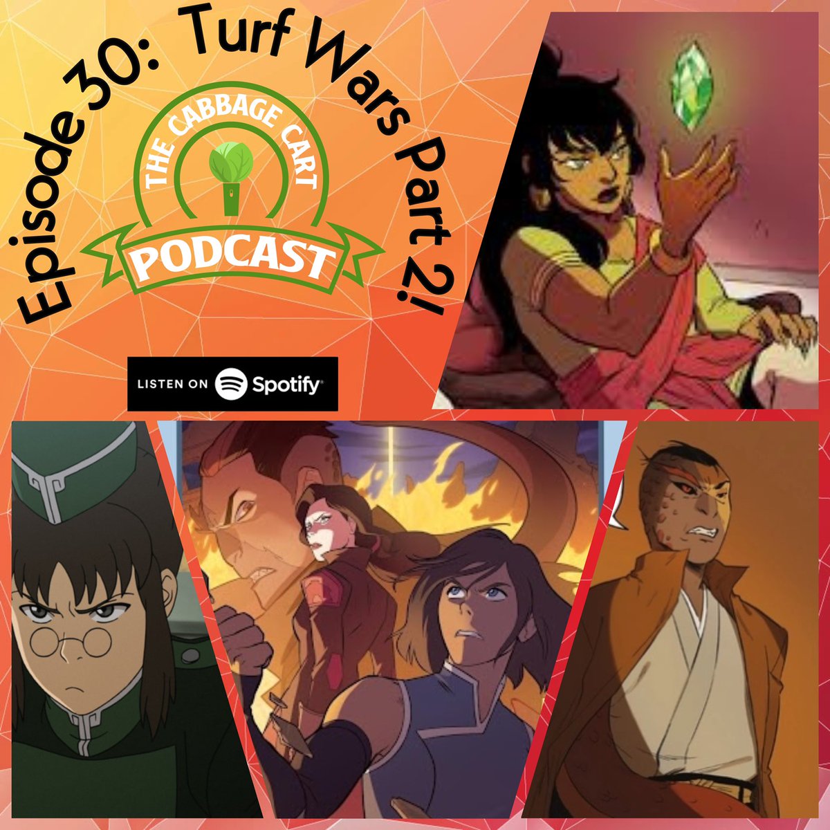 CabbageCartPod's tweet photo. Episode 30 is up! This week on The Cart we go into Part 2 of Turf Wars. With conflicts heating up, the turf wars make their way to the political stage as triads and politicians alike find Team Avatar standing in their way to power over Republic City and the Spirit Portal. #atla https://t.co/0Ivulv4VWD