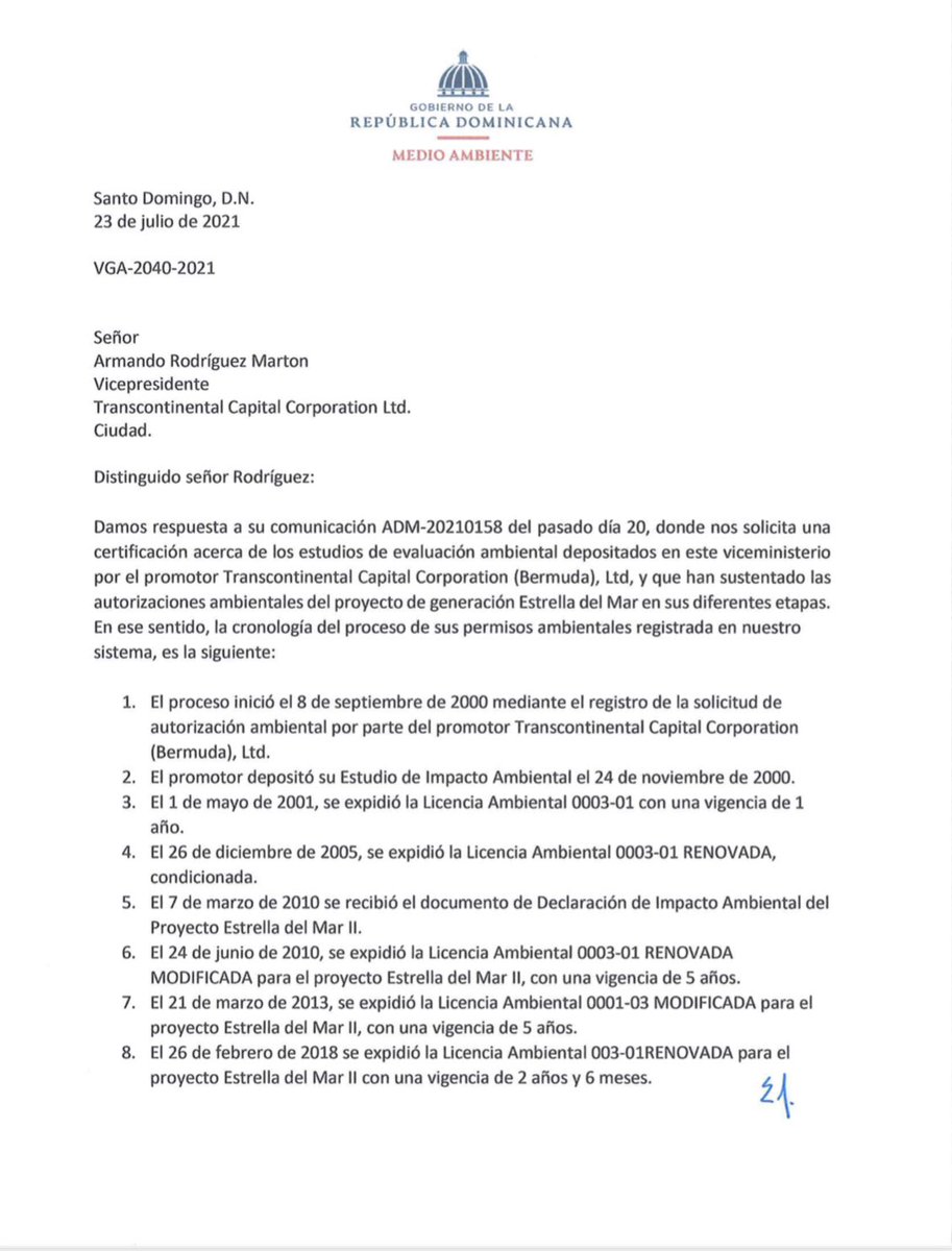 ArmandoGRodrigz's tweet image. #INSAPROMA #Miedoambientalismo #Laverdadprevalecerá Todo en orden en #Seaboard como siempre ha estado, según nuestro historial de permisos y licencias ambientales: