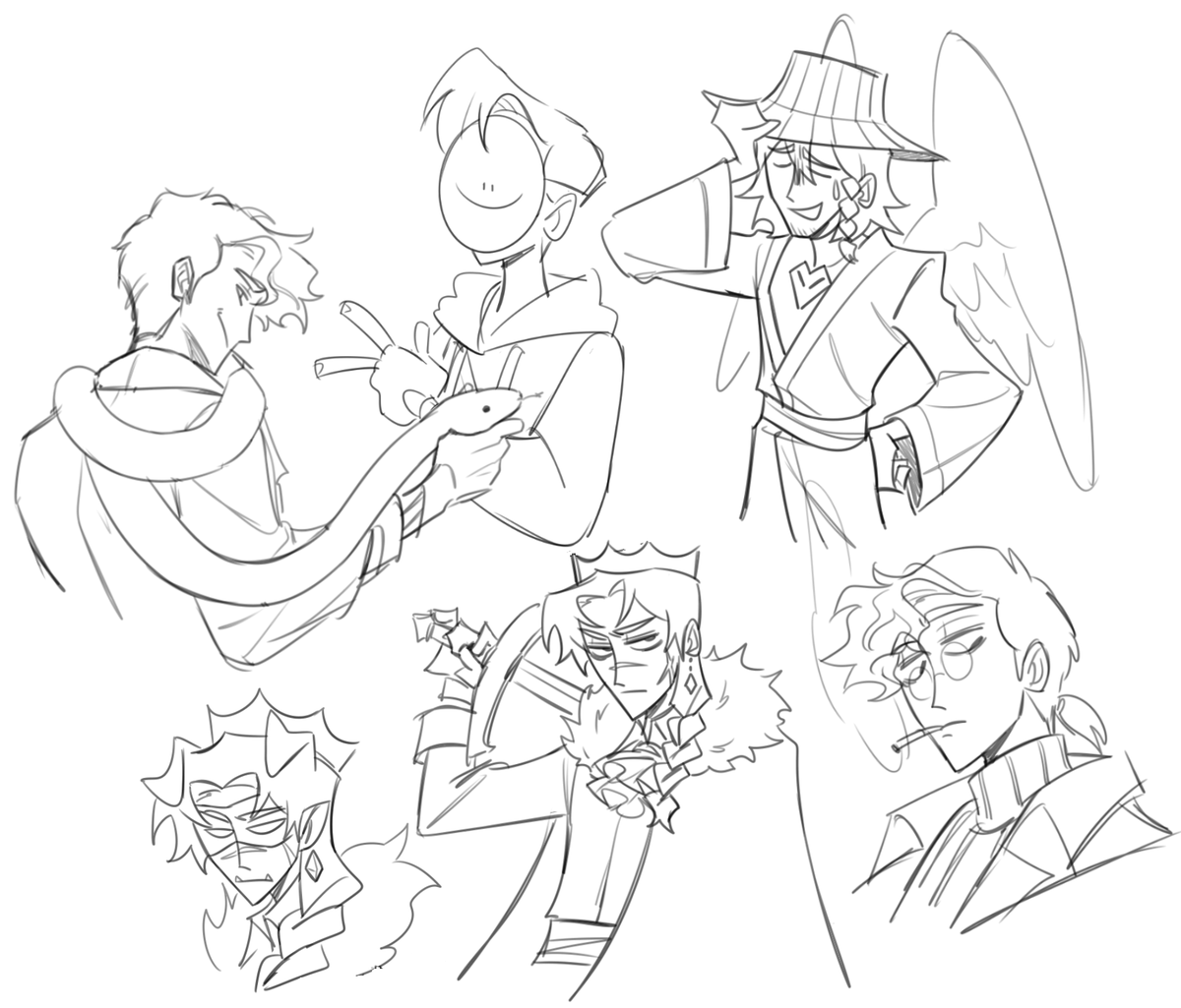 the other requested doodles from stream! 