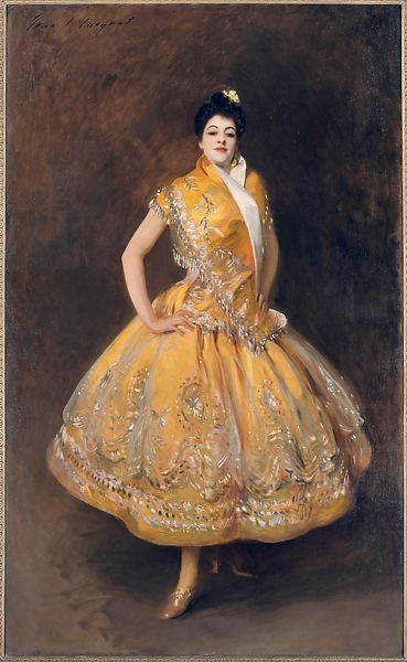 If Sargent ever took a loss on a work, it would have been La Carmencita. Petulant, flighty, &amp; demanding, she requested ever increasing amounts of jewels to sit for her portrait - and even then she never sat still. Sargent eventually spent £3,000+ in 💎💎 just to get it finished.