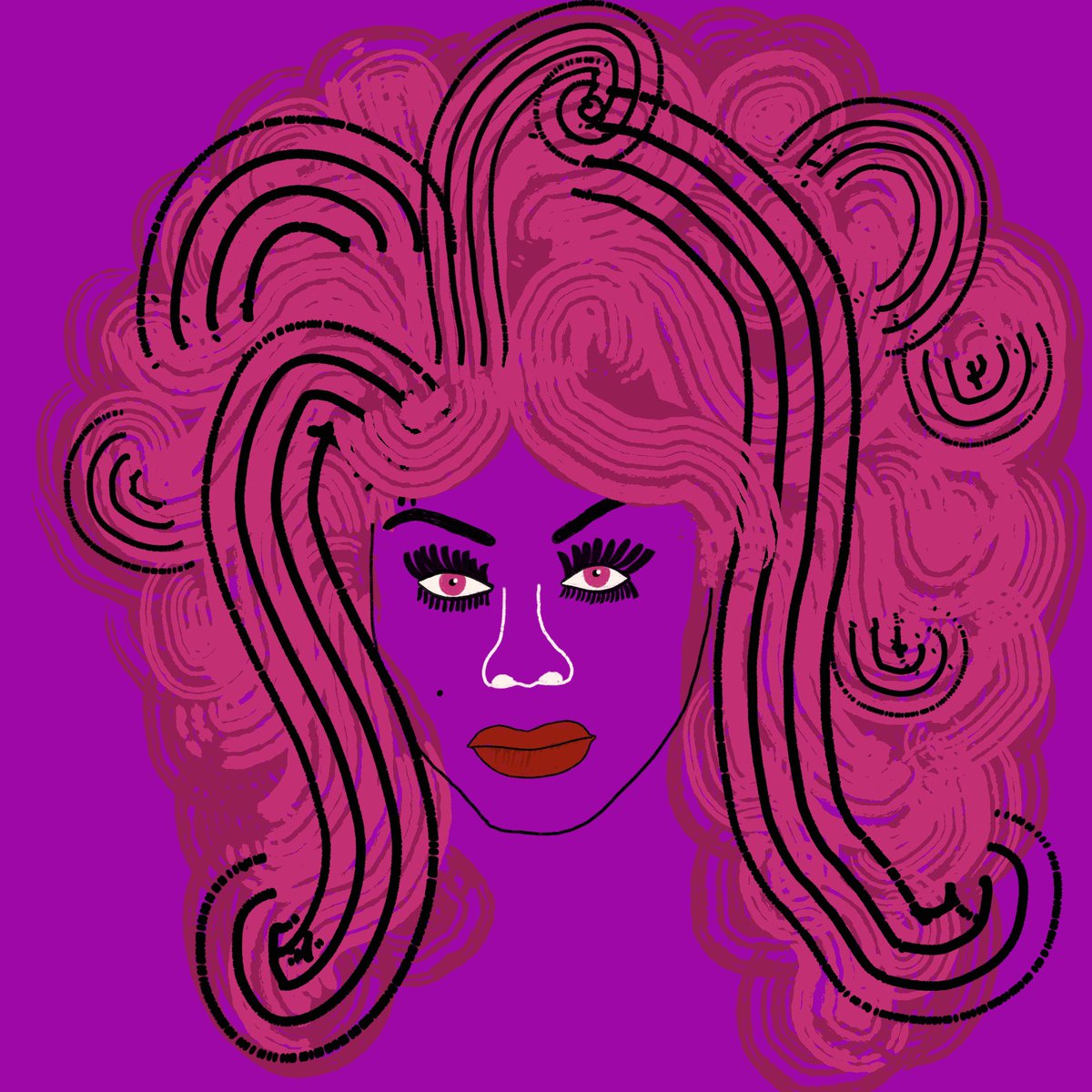 New illustration, I really enjoyed creating this piece today!! “For all the queens telling me I’m not polished enough…I just want them to know that I’m polish remover, b***h.” Ru Paul