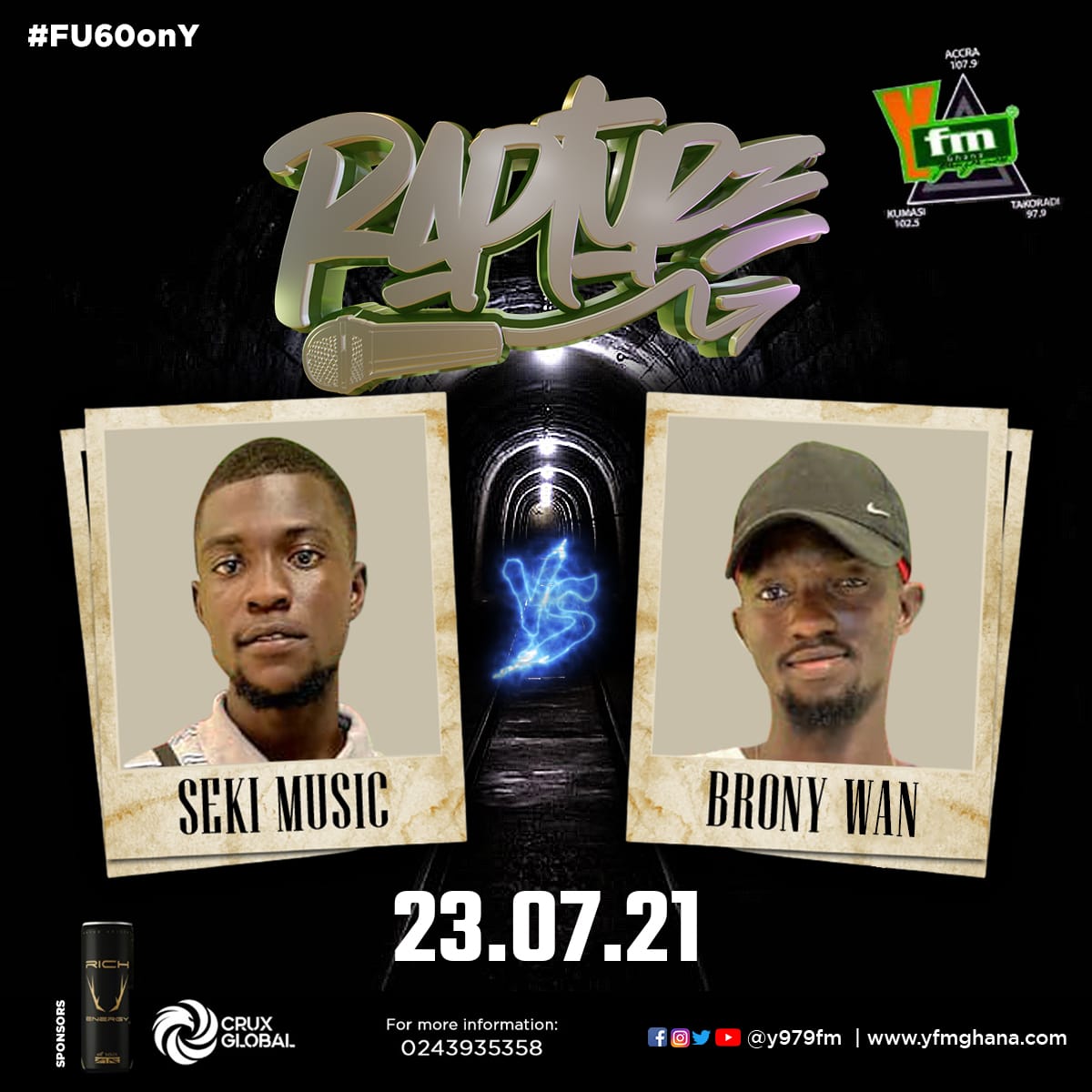 Y979FM's tweet photo. Who do you think killed the beat ??? #Rapture #FU60onY  ‼️ VIDEOS IN THE THREAD BELOW‼️ 

Sponsored by
 @richenergy_gh @CruxGlobal https://t.co/XQ9cxneHwE