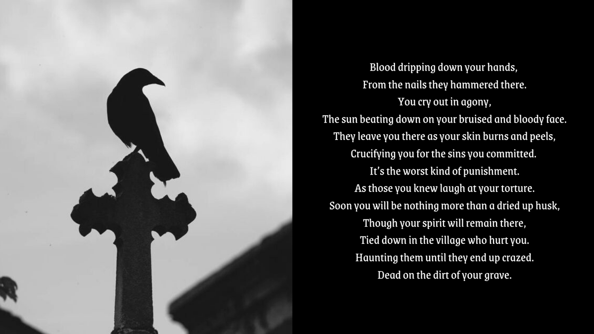 "Old Ways"

#crucify #crowcalls #PoetryIsNotDead <a href="/QuillandCrow/">Quill & Crow Publishing House</a>