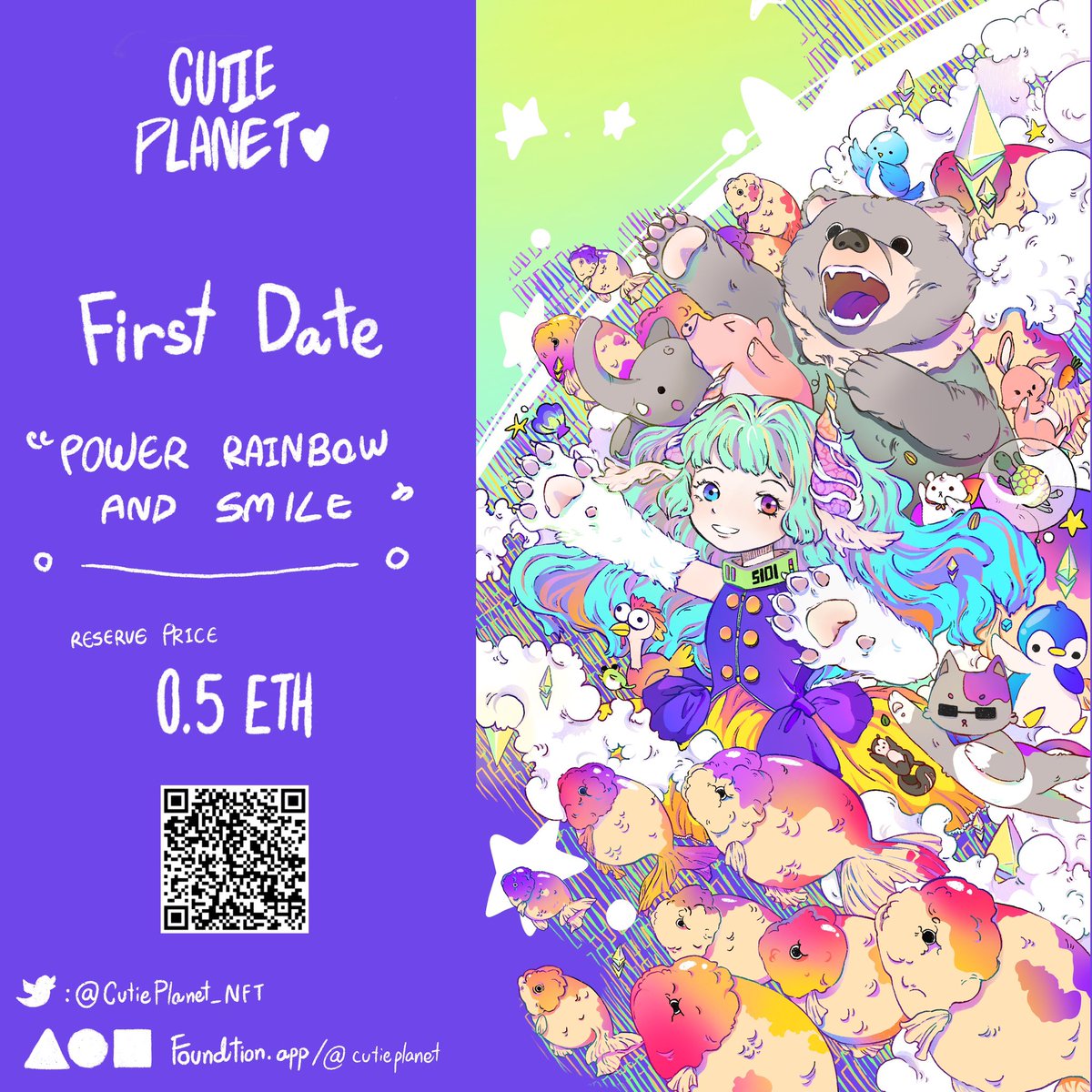 CutiePlanet_NFT's tweet photo. HI EVERYONE I’M SOOOO EXCITED FOR MY FIRST WORK @withFND 
It’s mean a lot to me thank all of you for being with me 

Specially Thanks @JeyRamm for foundation invitation you’re my HERO🥺🙏💕

“ First Date “
Start Bids Now: https://t.co/Rlk9wX5fz0

#NFTCommunity #NFTs #FOUNDATION https://t.co/yCA5kzOyVV