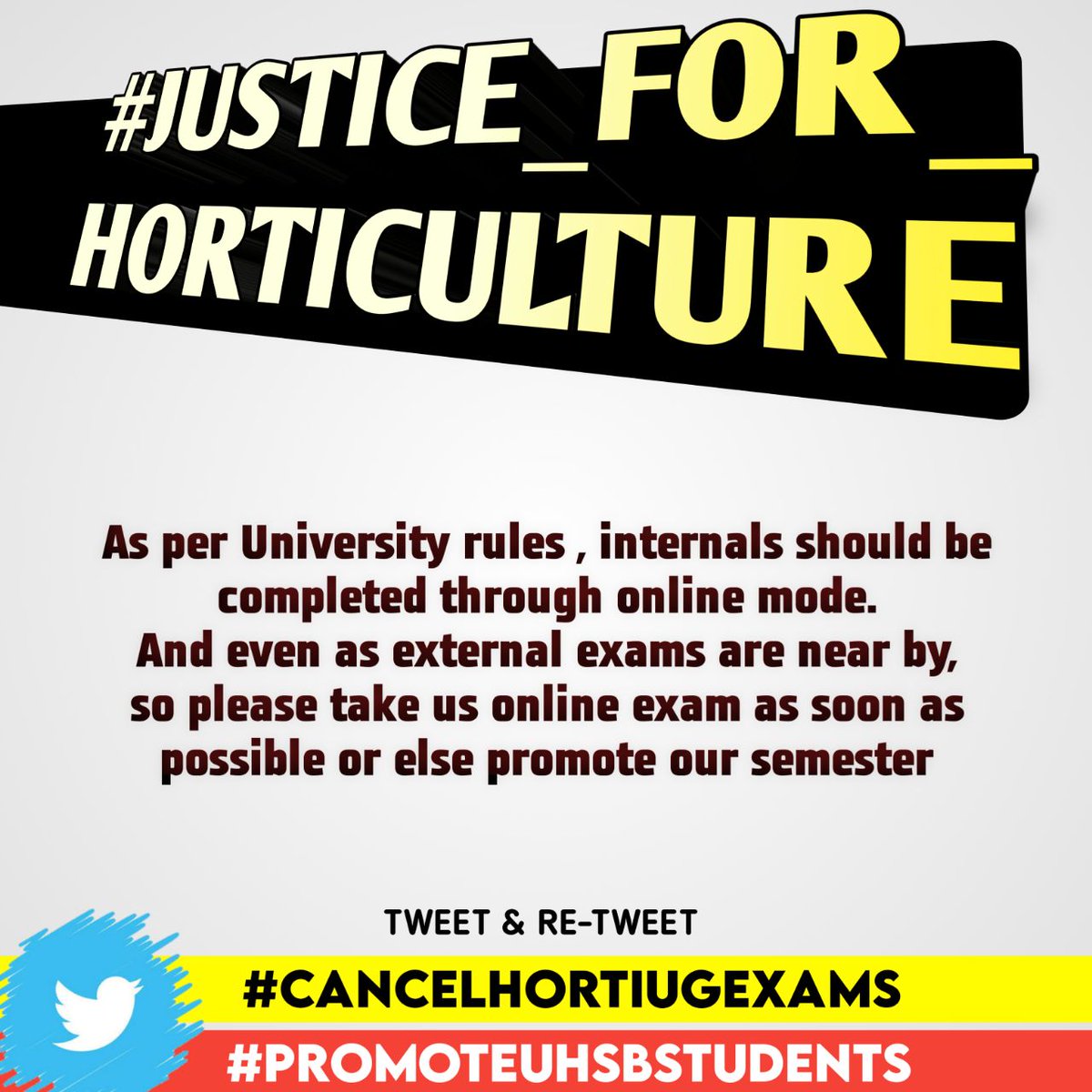 SanjanaJ17's tweet photo. #cancelhortiugexams 
#promoteuhsbstudents
@drashwathcn @BSYBJP @RShankar_RNR @UHSBagalkot @ugc_india @icarindia @bcpatilkourava @NSUIKarnataka @ABVPKarnataka @Karnataka_DIPR @nimmasuresh @nstomar @AgriGoI @PMOIndia @CMofKarnataka @GovindKarjol 
@anvith_kateel @KarnatakaAidso https://t.co/vAsUZfsinc