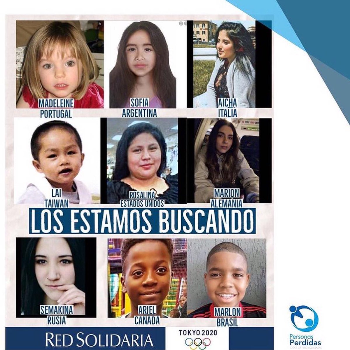 RedSolidariach's tweet photo. ¿Te sumas?
#lasestamosbuscando
#losestamosbuscando
#tokio #tokio2020
#argentina 🇦🇷
@missingcharg 
@adultosperdidos 
@RedSolidariaOK https://t.co/xTV7OLgtJt