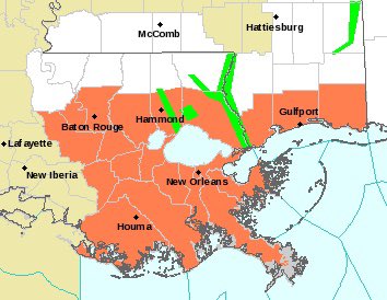 MargaretOrr's tweet photo. Good morning. 8am: low-mid 80s. Dew point 77. Very humid. Heat index 98 Lakefront. No rain on radar this morning. HEAT ADVISORY 9AM-7PM tonight. Heat index of 110 pos. Take breaks from heat. Hydrate. #checkbackseat 20% aft storm. @wdsu #nola #lawx https://t.co/7sPi084TSr