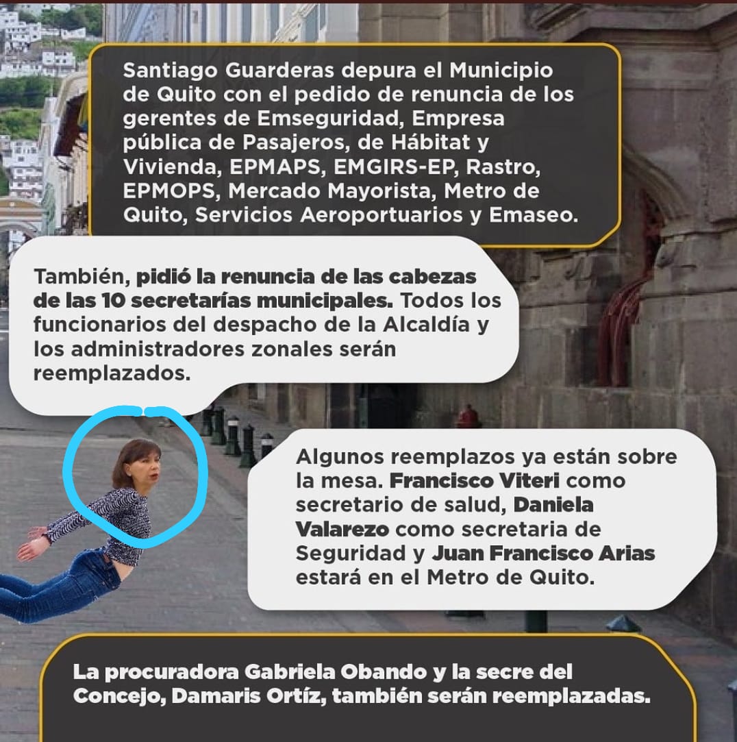 LuisaMolina1014's tweet photo. #MujeresPorLaDemocraciaYPaz a la @LaPosta_Ecu Rechazamos su atropello y el trato vil y denigrante al utilizar un fotomontaje para atacar a mujeres profesionales como la @EcoGaete Gerente @EmAseoQuito @MLAlcivar @DianaSalazarM2 @LassoGuillermo @santiguarderas @silvitabuendia https://t.co/FXku4Vanqa