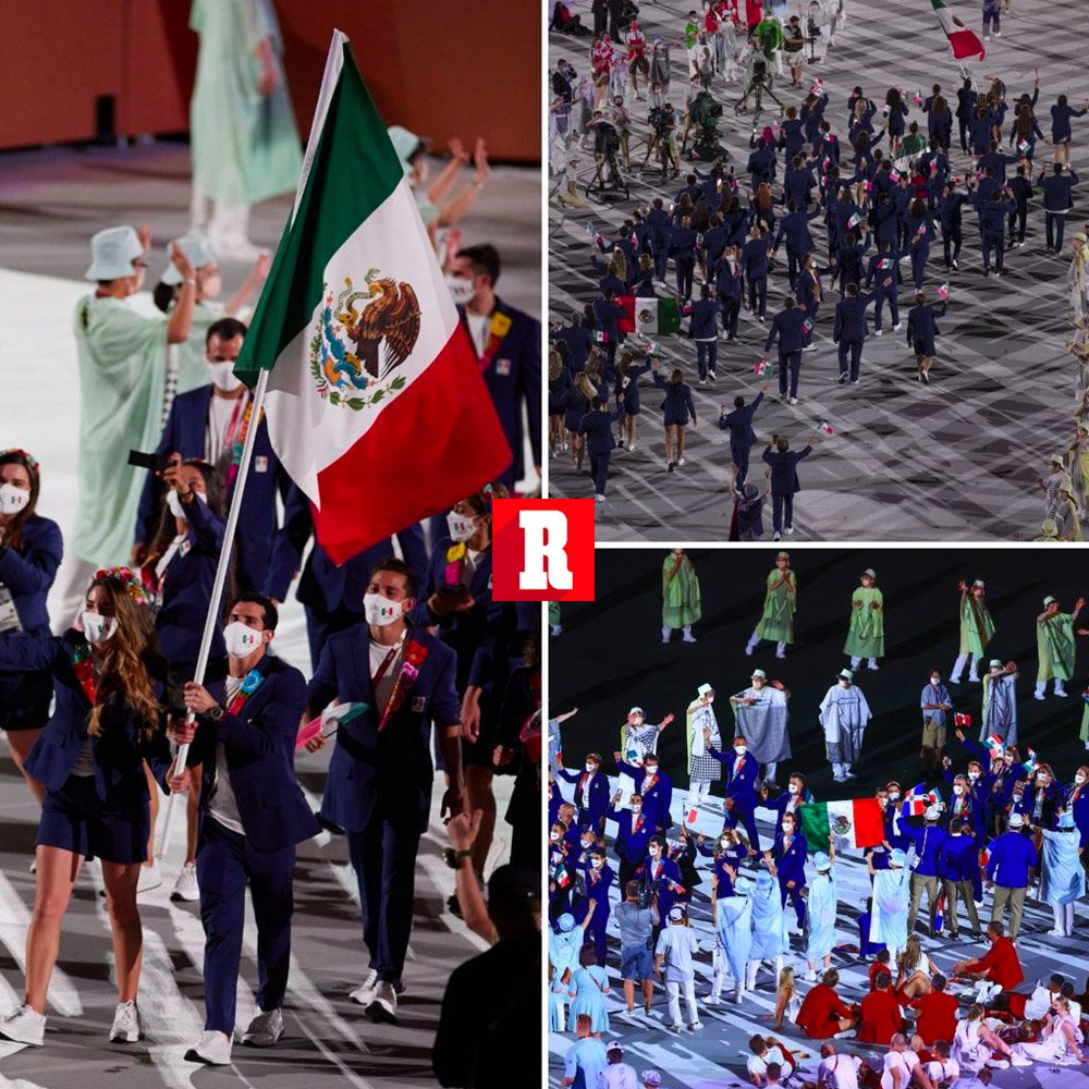 LA MÁS HERMOSA 🇲🇽 Con la bandera mexicana presente con cada uno de los deportistas azteca. Imposible no emocionarse al ver nuestro lábaro patrio en uno de los eventos más importantes del mundo. ¡Viva México! EN VIVO: bit.ly/3eLaX5C