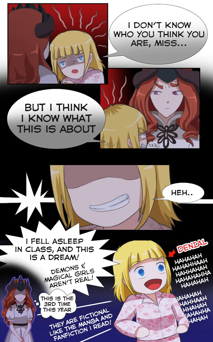 Crescentverse's tweet photo. Lest week's page, this week's, and next week's page. I hope you all enjoy this!
#clarity #madeline #maidchronicles #succubus #maid #interview https://t.co/DwAsBAaP6O