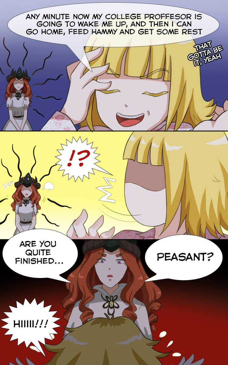 Crescentverse's tweet photo. Lest week's page, this week's, and next week's page. I hope you all enjoy this!
#clarity #madeline #maidchronicles #succubus #maid #interview https://t.co/DwAsBAaP6O