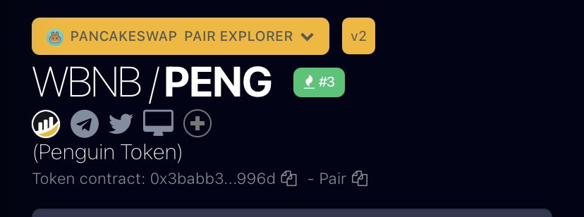 Pengtoken_coin's tweet photo. We already hit the Top 3 on dextools๏ผ๏ผ๏ผ
#penguin #penguintoken #bsc $PENG https://t.co/XCqt68A7gc
