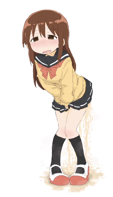 大決壊した女の子 
