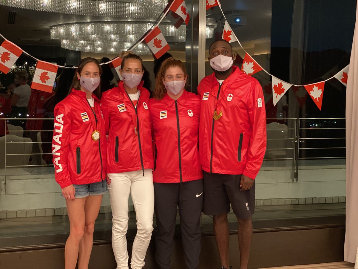 Windsor Lancers (@windsorlancers) on Twitter photo Four of our five Lancers in Tokyo at the Olympics Opening Ceremonies! Just missing <a href="/DaynaPidhoresky/">Dayna Pidhoresky</a> 🇨🇦❤️
Good luck team, the entire #LancerFamily is rooting for you! 💛💙
#LancersInTokyo #Tokyo2020 #Olympics Four of our five Lancers in Tokyo at the Olympics Opening Ceremonies! Just missing <a href="/DaynaPidhoresky/">Dayna Pidhoresky</a> 🇨🇦❤️
Good luck team, the entire #LancerFamily is rooting for you! 💛💙
#LancersInTokyo #Tokyo2020 #Olympics