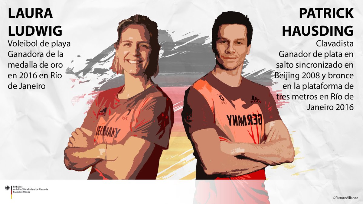 AlemaniaMexi's tweet photo. Laura #Ludwig y Patrick #Hausding llevan la bandera 🇩🇪 en la ceremonia de inauguración de los Juegos Olímpicos #Tokio2020
Por primera vez en la historia una mujer y un hombre del equipo portan juntos la bandera como un ejemplo más de igualdad de género en el deporte @TeamD #TeamD https://t.co/KjKDvOVLnk