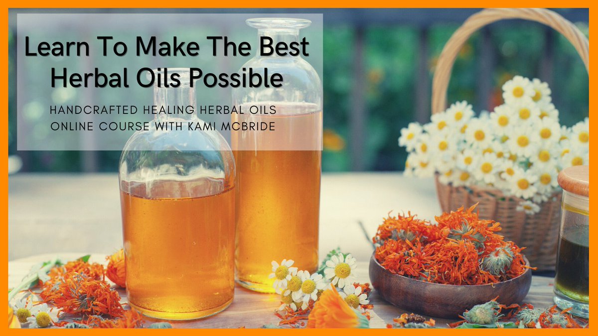 Ready for personal mentoring on making the best herbal oils? Start from where you are and Kami will guide you to where you want to be! Enrollment closes tonight at midnight (PDT) for her Handcrafted Healing Herbal Oils online course! Check it out now: sacredinnerwisdom.com/recommends/hea…