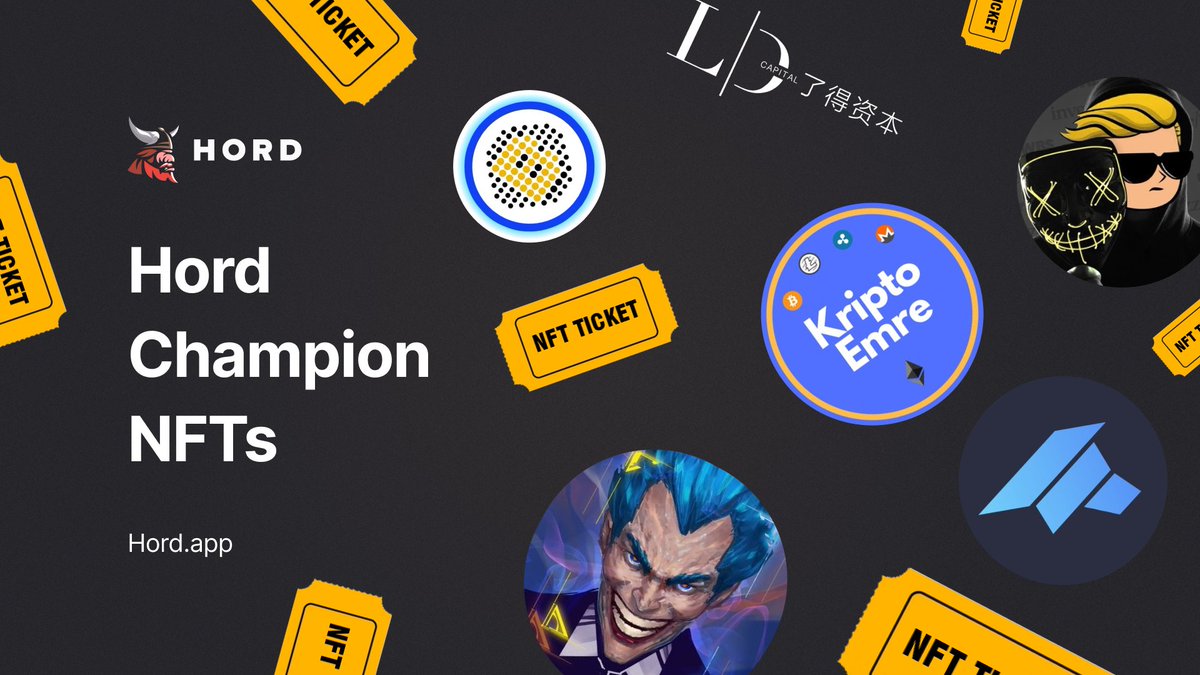 Hord (@hordapp) on Twitter photo Round 2 of the HORD Champion NFT Tickets is selling out fast!
With <a href="/tehMoonwalkeR/">tehMoonwalkeR</a> already sold out and <a href="/FEGtoken/">FEG (Feed Every Gorilla)</a> hot on his heels
What does this mean for $HORD? The demand we see now is an indication for the demand that HORD token will have later down the line
1/3 Round 2 of the HORD Champion NFT Tickets is selling out fast!
With <a href="/tehMoonwalkeR/">tehMoonwalkeR</a> already sold out and <a href="/FEGtoken/">FEG (Feed Every Gorilla)</a> hot on his heels
What does this mean for $HORD? The demand we see now is an indication for the demand that HORD token will have later down the line
1/3