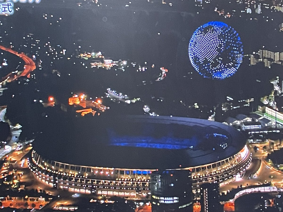 Tetsu フォロバ100 S Tweet 東京オリンピック 開会式 え すげぇwwwwwwwwww 全部ドローン 14台 Trendsmap