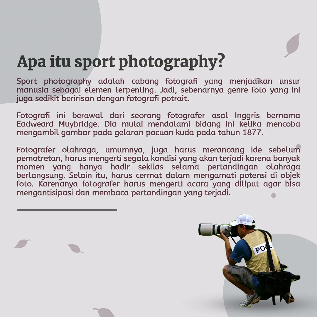fokusunpad's tweet photo. Malemm semuaa๐๐ป๐๐ป
Ada Content Request lagi nihh๐คธโโ๏ธ๐คธโโ๏ธ
Btw, tema kali ini tentang Sport Photography lohh๐๏ธโโ๏ธ keren kann๐
Yuk yukk, langsung aja nih, simak ide Content Request dari Kak @/official.hamzah ๐๐ป๐๐ป๐๐ป
#FokusUnpad #SportPhotography #ContentRequest https://t.co/vGKgSrjj3u