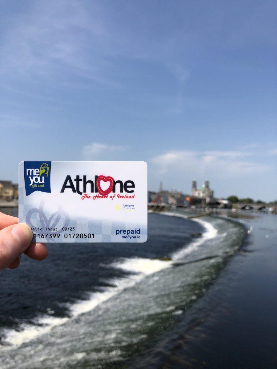 Athlone Chamber (@athlonechamber) on Twitter photo We are delighted to have received the sample Athlone Gift Cards on this beautiful day in Athlone!☀️The gift card sleeve is going to print soon and the <a href="/FromMe2You_Gift/">Me2You Gift Card</a> website will be updated with both having a list of retailers accepting the gift card!
😎☀️ #supportlocal We are delighted to have received the sample Athlone Gift Cards on this beautiful day in Athlone!☀️The gift card sleeve is going to print soon and the <a href="/FromMe2You_Gift/">Me2You Gift Card</a> website will be updated with both having a list of retailers accepting the gift card!
😎☀️ #supportlocal