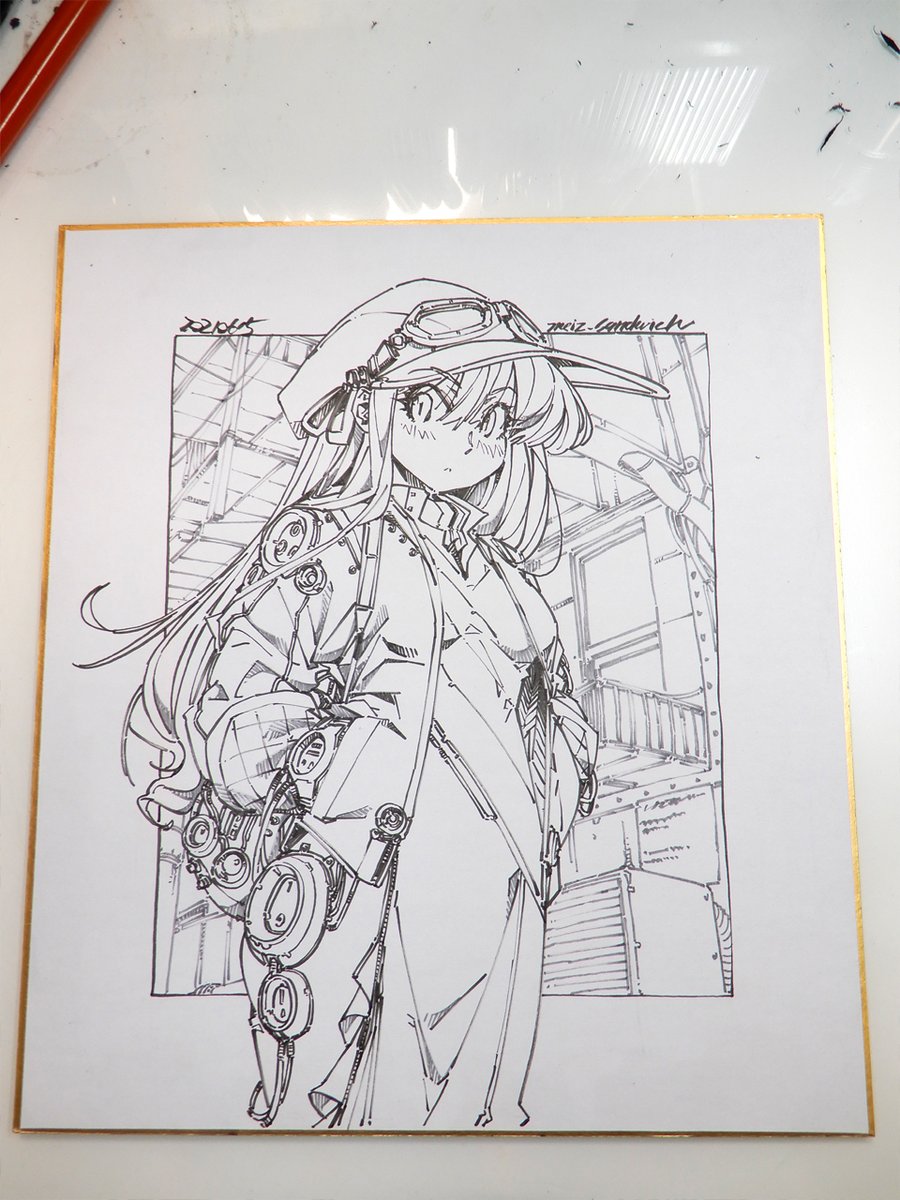 線画。 