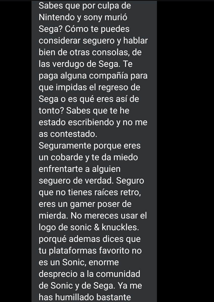 JimyDrive's tweet photo. Llevo meses recibiendo e ignorando mensajes de este tipo en diferentes plataformas, pero con este último ya me he cansado.
Voy a estar unos días desconectado y replantearé mi presencia en RRSS. https://t.co/eqR2zRkGqp