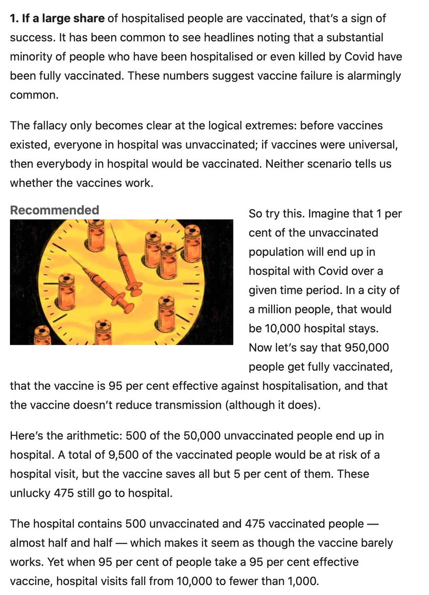 Eric Topol (@erictopol) on Twitter photo It's counterintuitive but simple math for why many people post-vaccination could be hospitalized for covid and vaccines are still 95% effective in preventing hospitalizations. Explainer: ft.com/content/a8c0f5… by <a href="/TimHarford/">Tim Harford</a> <a href="/FT/">Financial Times</a> It's counterintuitive but simple math for why many people post-vaccination could be hospitalized for covid and vaccines are still 95% effective in preventing hospitalizations. Explainer: ft.com/content/a8c0f5… by <a href="/TimHarford/">Tim Harford</a> <a href="/FT/">Financial Times</a>