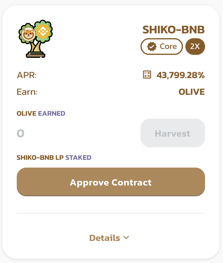 OliveCashBsc's tweet photo. #BSC
The @ShikokuInu3 farm and pool are live now! 
Stake $Olive to earn $SHIKO.
 Stake SHIKO/BNB to earn Olive. https://t.co/RAtNA9ABeC
