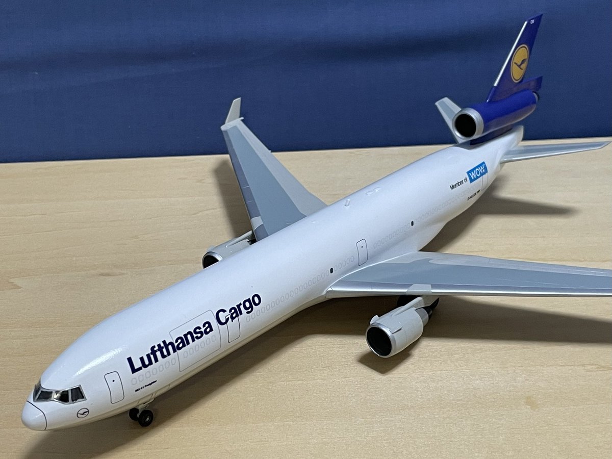 Lufthansa CargoのMD-11が完成。 ハセガワのJALのMD-11をベースとして