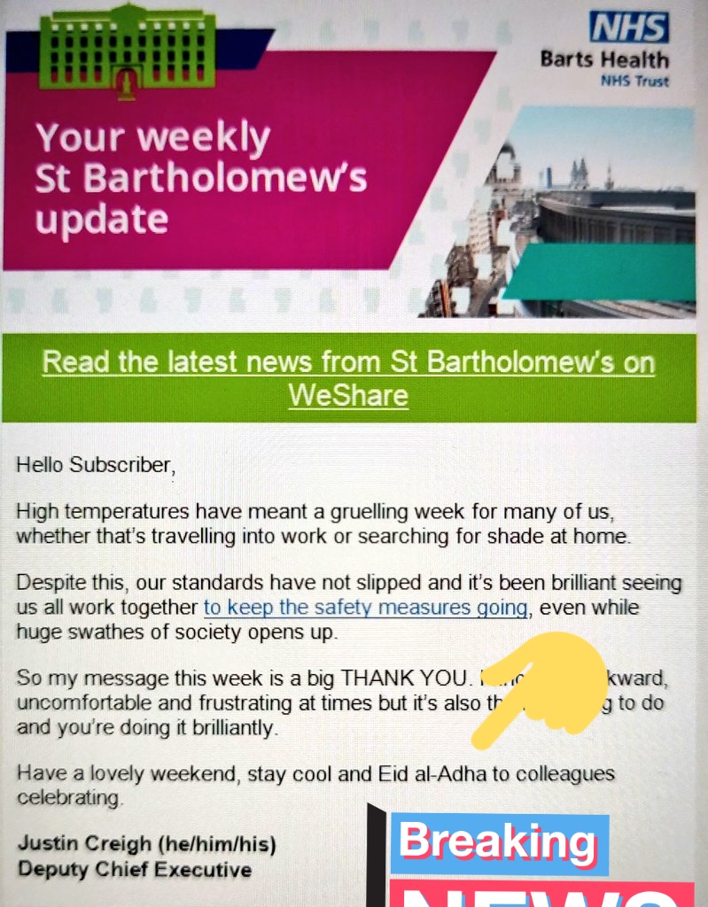 Akbar Hussain ✳️ (@b19axe) on Twitter photo Thank you <a href="/NHSBartsHealth/">Barts Health</a> for the recognition, we can all learn something... Thank you <a href="/NHSBartsHealth/">Barts Health</a> for the recognition, we can all learn something...