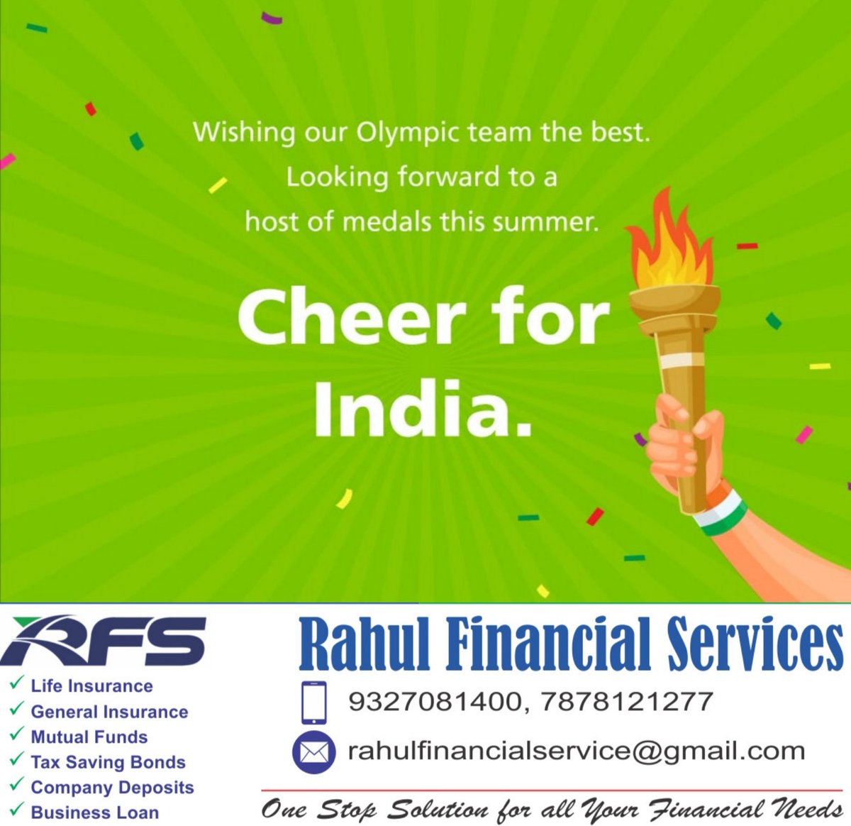 rahulrtaneja's tweet photo. Wishing Our Olympic Team The Best.
Looking Forward To A Host of Medals.
Cheer For Team India.

#Olympics #Olympics2021 #TeamIndia #Tokyo2020 #Cheer4India #Olympics #OlympicGames #TokyoOlympics #RahulTaneja #RahulFinancialServices https://t.co/MYMlcZP7TZ