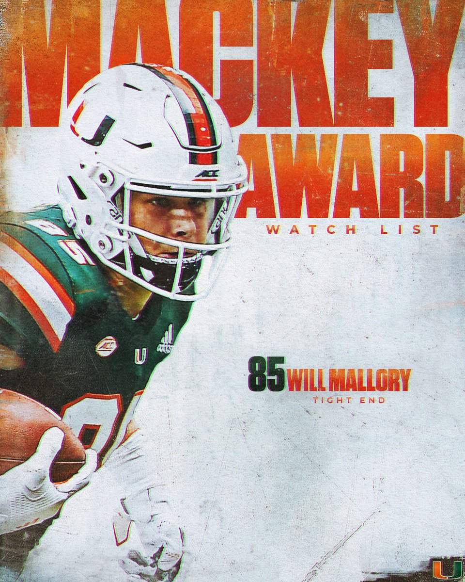 Up next at the real #TightEndU: Will Mallory

More: canes.news/MalloryMackeyWL
