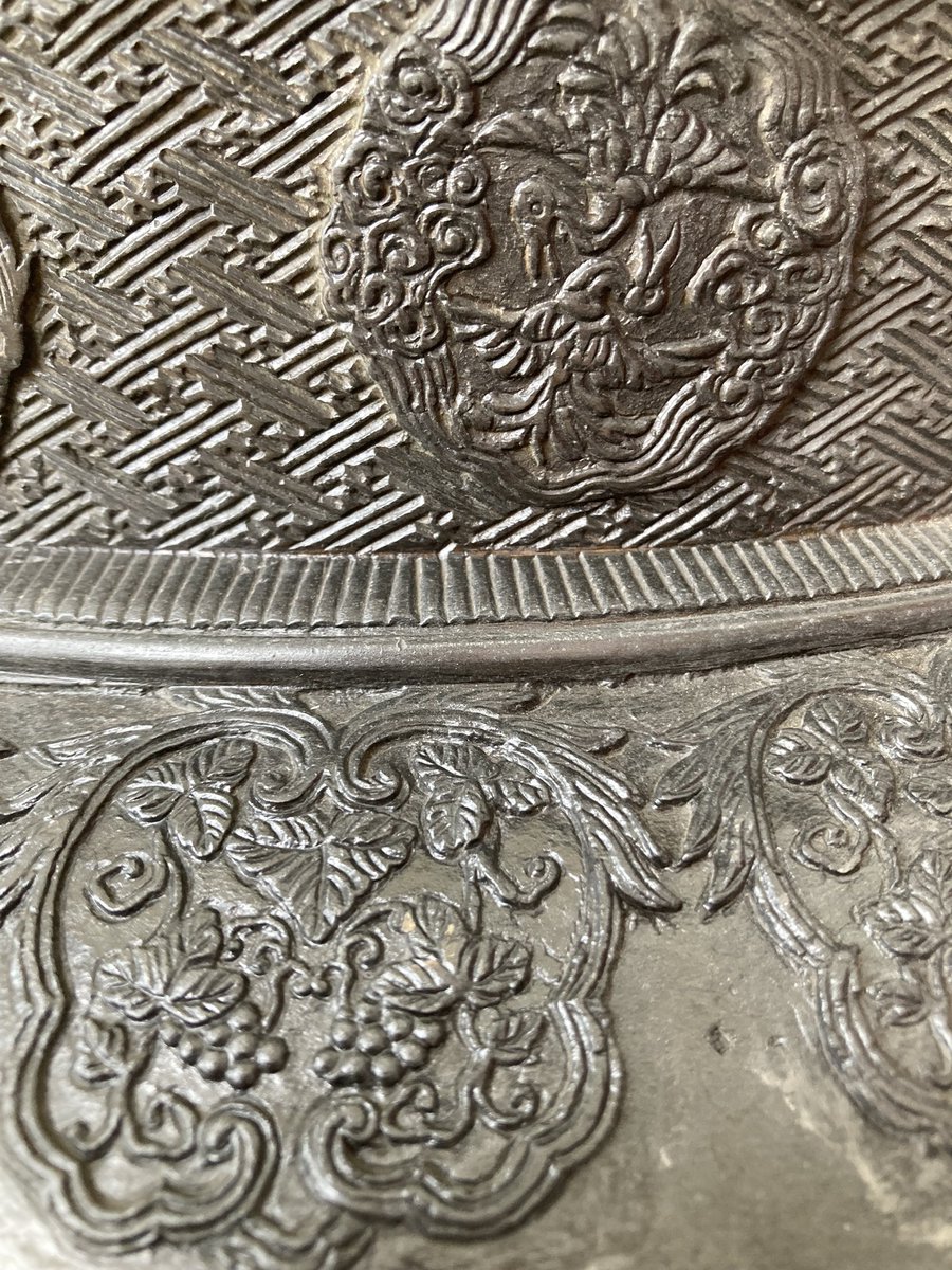 KarenBrackenri3's tweet photo. Amazing thing this Conservation cleaning lark! @McrMuseum @HodgyJA and Toby @UPSalford discovering the hidden details #UnderTheDust https://t.co/h8voln09xE