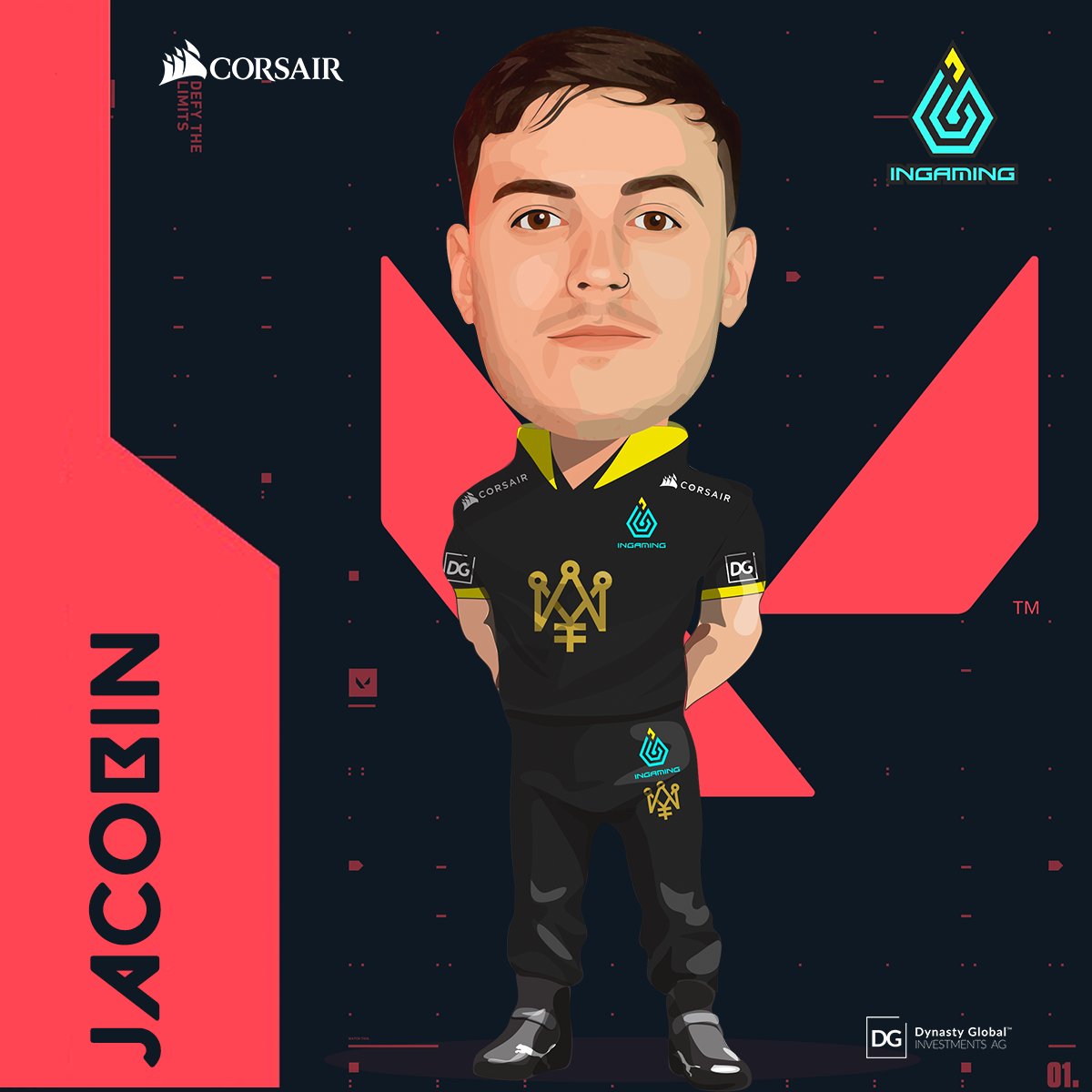 INGAMINGEsports's tweet photo. O @jacobinfps foi avatarizado com louvor.

#Ingaming #Dynasty #Corsair https://t.co/O07L0K23GQ