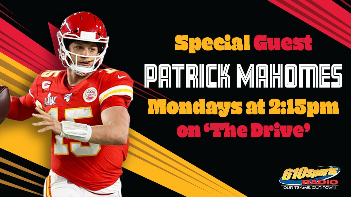 TheFan965's tweet photo. The only place in the country where you get a weekly 1-1 interview with Patrick Mahomes is right here! #Chiefs
#LineUpWeek https://t.co/t0Jy0688Z4