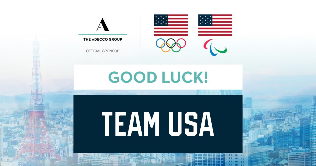 PaladinStaff's tweet photo. Lights, Camera, Action! The Adecco Group is proud to be a part of the team behind the team for #TeamUSA athletes. Tonight athletes from around the world gather for the Opening Ceremonies of the Olympic Games Tokyo 2020. https://t.co/MaZIaKKcEU