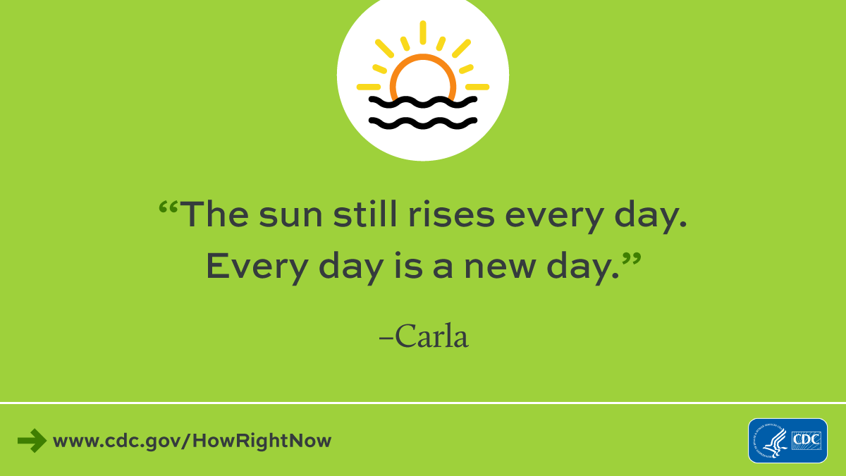 Some of us may find it hard to feel strong and upbeat during the #COVID19 pandemic. This #MinorityMentalHealth month, remember gratitude could help others know how much they are appreciated and improve our own wellbeing. Learn more with #HowRightNow: cdc.gov/HowRightNow