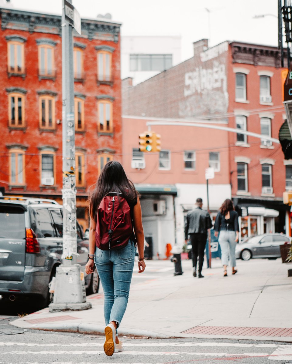 Peak backpack spotted exploring NYC