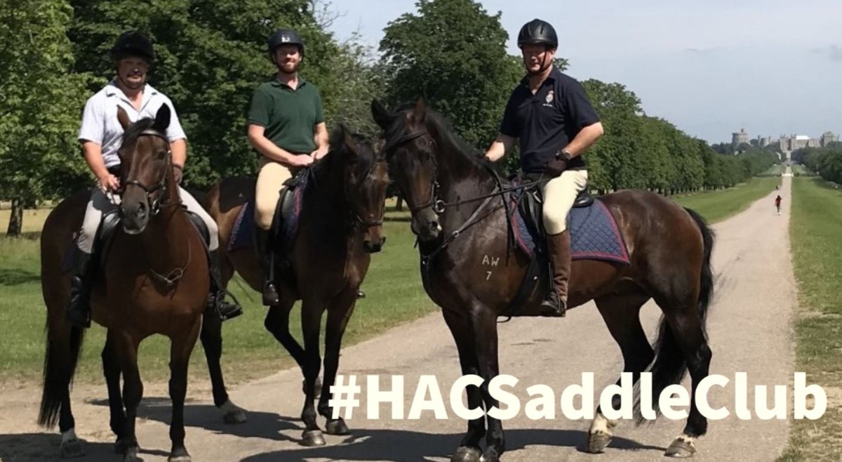 Great day for #hacking through the beautiful Windsor Great Park. Check out our schedule of #horseriding events and join the #HACSaddleClub hac.org.uk/what-we-do/spo…
